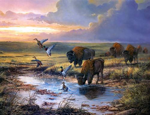 Wall art western - art, oil